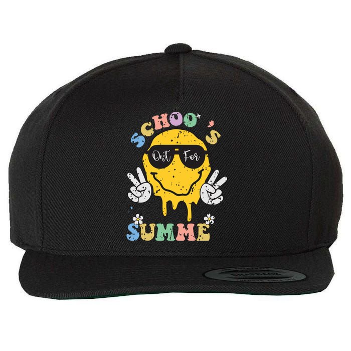 Funny Groovy Schools Out For Summer Graduation Teacher Wool Snapback Cap