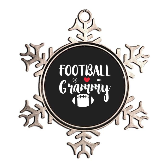 Football Grandma Sports Grandmother Grammy Gift Metallic Star Ornament