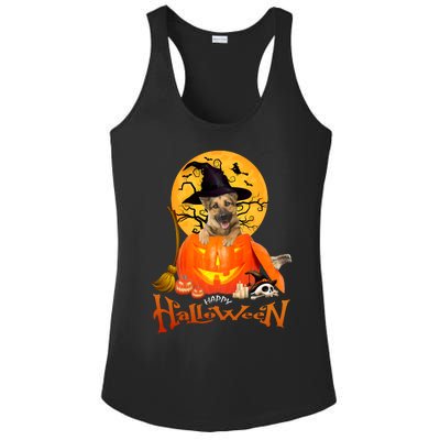 Funny German Shepherd Dog Dog Spooky Halloween Ladies PosiCharge Competitor Racerback Tank