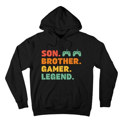 Funny Gamer Son Big Brother Gaming Legend Gift Boys Teens Hoodie