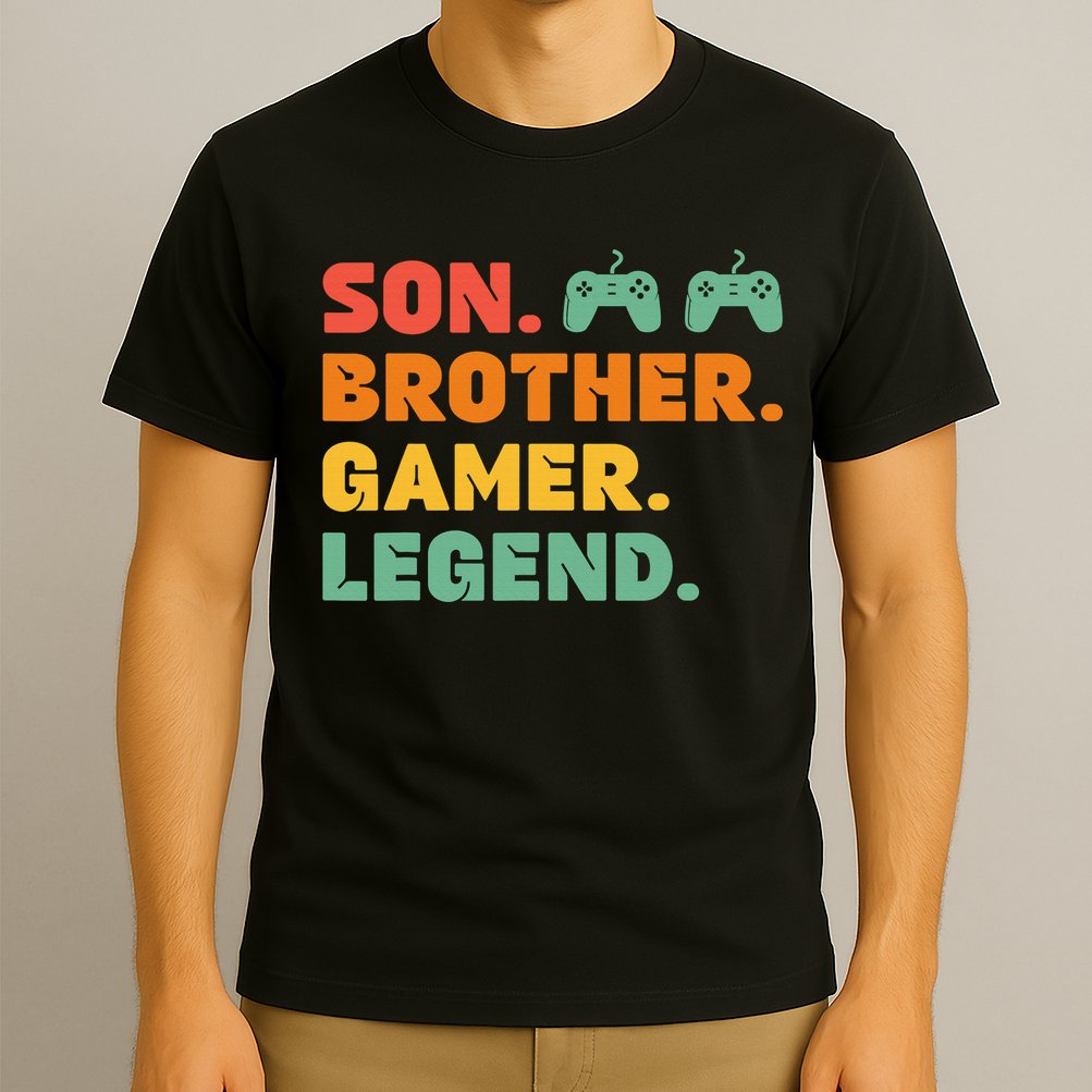 Funny Gamer Son Big Brother Gaming Legend Gift Boys Teens T-Shirt