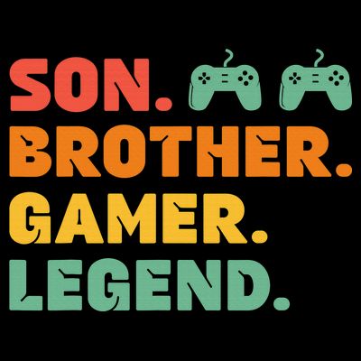 Funny Gamer Son Big Brother Gaming Legend Gift Boys Teens T-Shirt