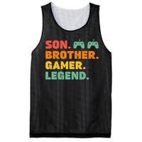 Funny Gamer Son Big Brother Gaming Legend Gift Boys Teens Mesh Reversible Basketball Jersey Tank