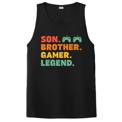 Funny Gamer Son Big Brother Gaming Legend Gift Boys Teens PosiCharge Competitor Tank