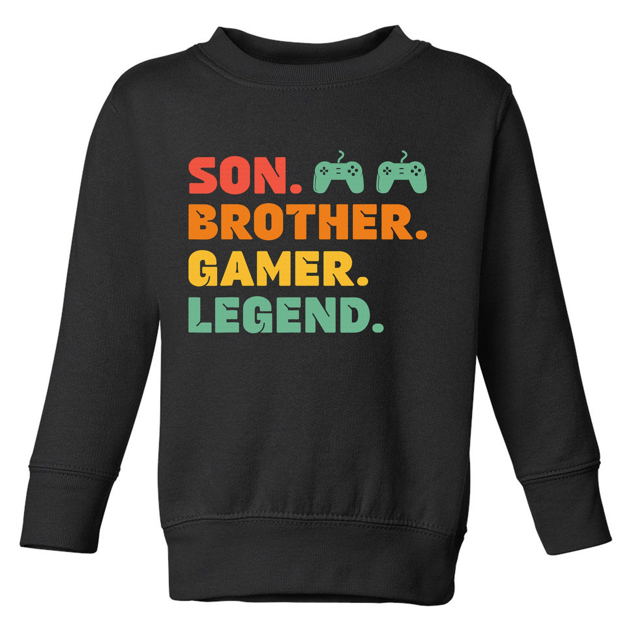 Funny Gamer Son Big Brother Gaming Legend Gift Boys Teens Toddler Sweatshirt