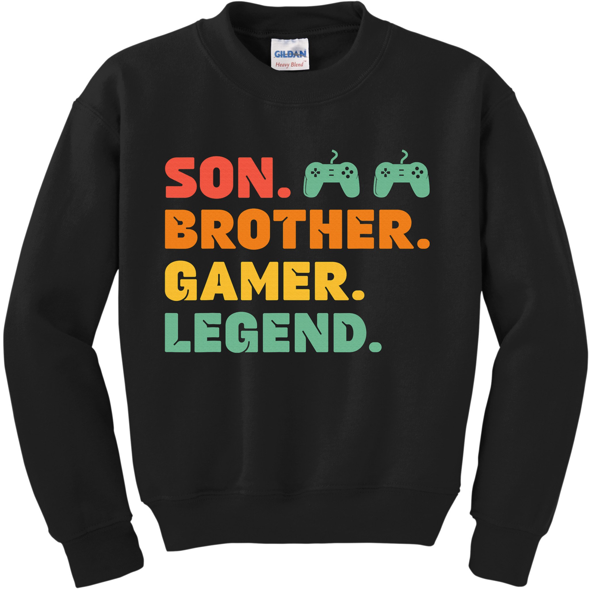 Funny Gamer Son Big Brother Gaming Legend Gift Boys Teens Kids Sweatshirt