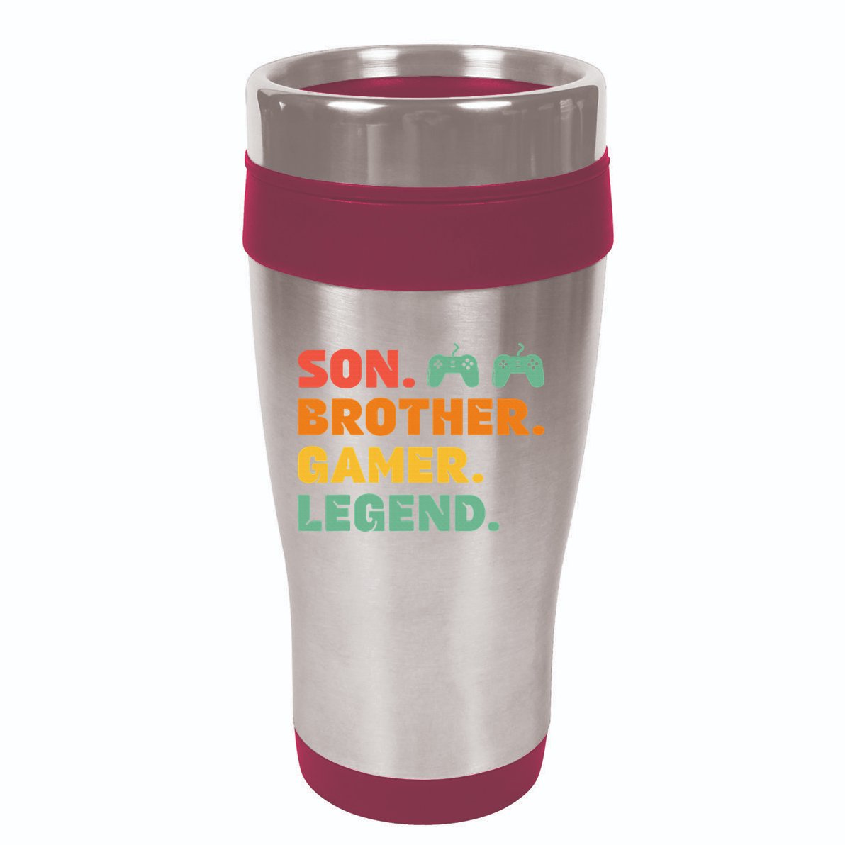 Funny Gamer Son Big Brother Gaming Legend Gift Boys Teens 16oz Travel Tumbler