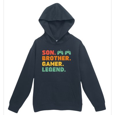 Funny Gamer Son Big Brother Gaming Legend Gift Boys Teens Urban Pullover Hoodie