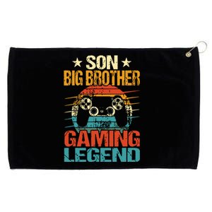 Funny Gamer Son Big Brother Gaming Legend Gift Boy Teens Grommeted Golf Towel