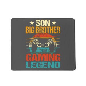 Funny Gamer Son Big Brother Gaming Legend Gift Boy Teens Mousepad