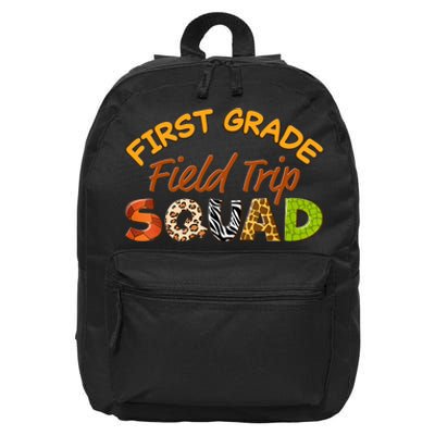 First Grade Students School Zoo Field Trip Squad Matching 16 in Basic Backpack