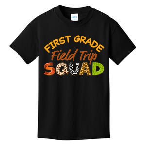 First Grade Students School Zoo Field Trip Squad Matching Kids T-Shirt