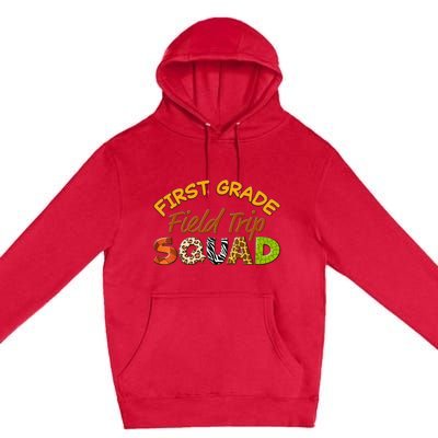 First Grade Students School Zoo Field Trip Squad Matching Premium Pullover Hoodie