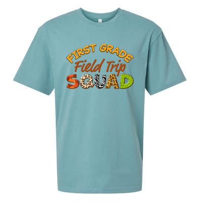 First Grade Students School Zoo Field Trip Squad Matching Sueded Cloud Jersey T-Shirt