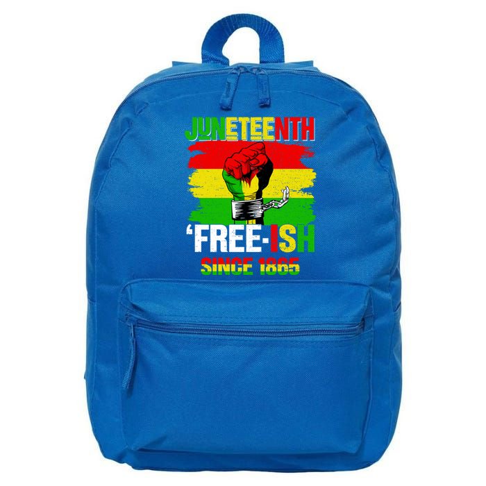 Freemeaningful Giftish Since 1865 Pan African American Flag Juneteenth Meaningfu 16 in Basic Backpack