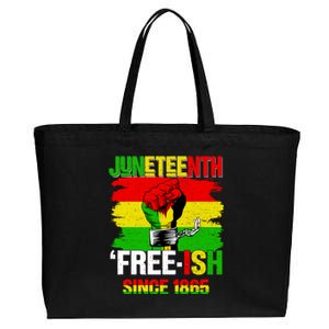 Freemeaningful Giftish Since 1865 Pan African American Flag Juneteenth Meaningfu Cotton Canvas Jumbo Tote