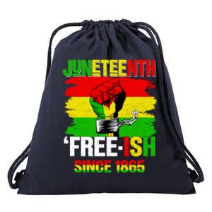 Freemeaningful Giftish Since 1865 Pan African American Flag Juneteenth Meaningfu Drawstring Bag