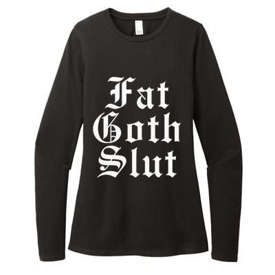 Fat Goth Slut Stylized Big Womens CVC Long Sleeve Shirt