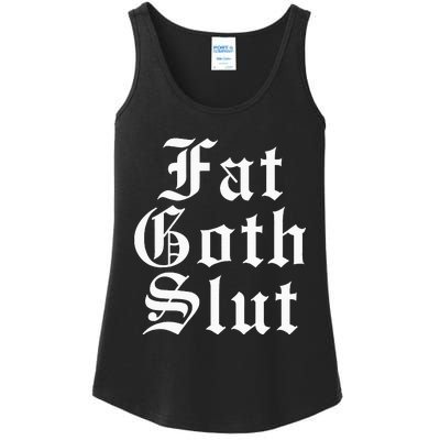 Fat Goth Slut Stylized Big Ladies Essential Tank