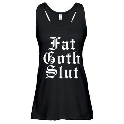 Fat Goth Slut Stylized Big Ladies Essential Flowy Tank