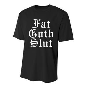 Fat Goth Slut Stylized Big Youth Performance Sprint T-Shirt