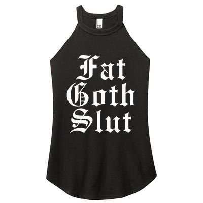 Fat Goth Slut Stylized Big Women's Perfect Tri Rocker Tank