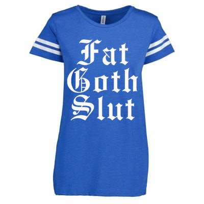 Fat Goth Slut Stylized Big Enza Ladies Jersey Football T-Shirt