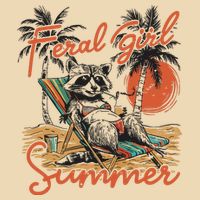 Feral Girl Summer Drawstring Bag
