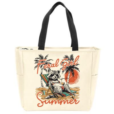 Feral Girl Summer Zip Tote Bag