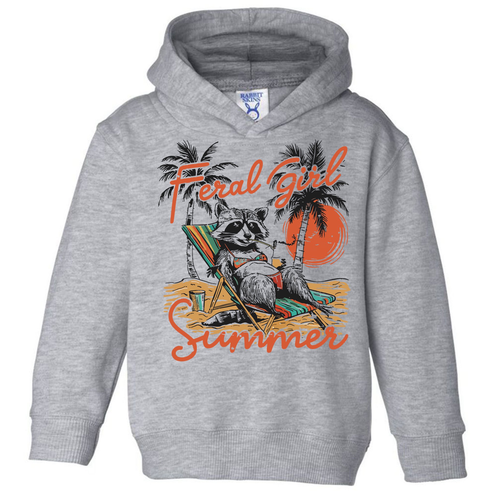 Feral Girl Summer Toddler Hoodie