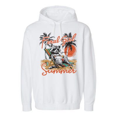 Feral Girl Summer Garment-Dyed Fleece Hoodie