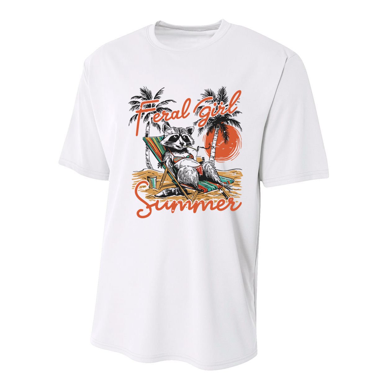 Feral Girl Summer Youth Performance Sprint T-Shirt