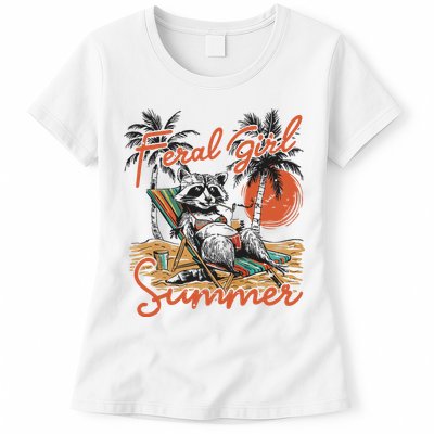 Feral Girl Summer Womens T-Shirt