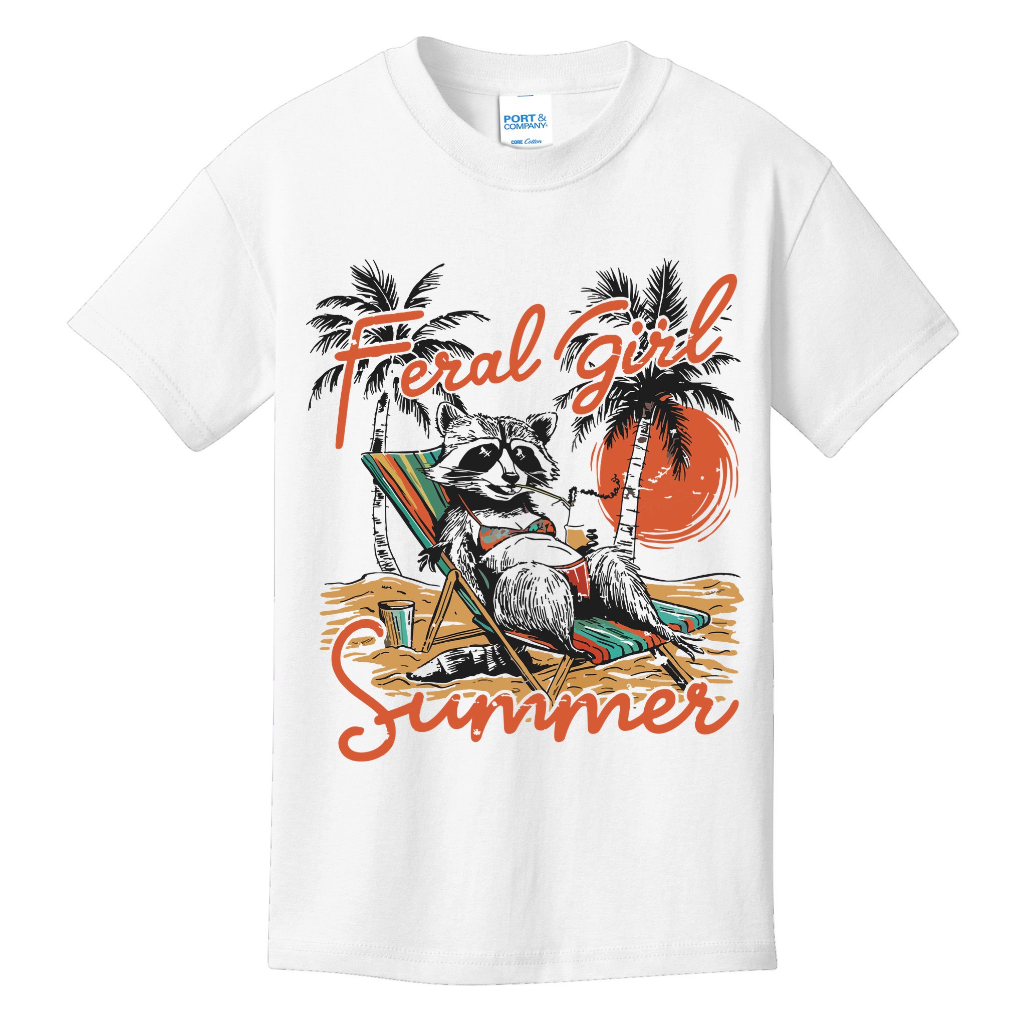 Feral Girl Summer Kids T-Shirt