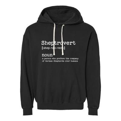 Funny German Shepherd Dog Playful Pet Lover Garment-Dyed Fleece Hoodie