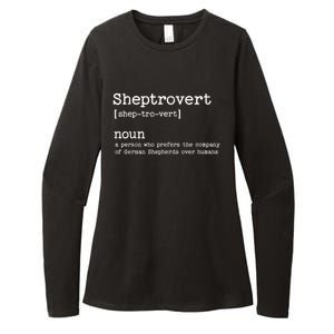 Funny German Shepherd Dog Playful Pet Lover Womens CVC Long Sleeve Shirt