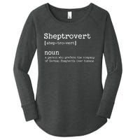 Funny German Shepherd Dog Playful Pet Lover Women's Perfect Tri Tunic Long Sleeve Shirt