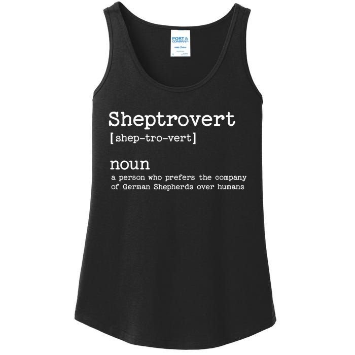 Funny German Shepherd Dog Playful Pet Lover Ladies Essential Tank