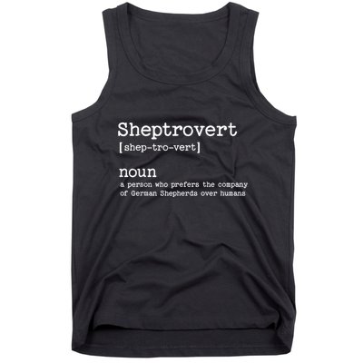 Funny German Shepherd Dog Playful Pet Lover Tank Top