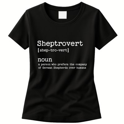 Funny German Shepherd Dog Playful Pet Lover Womens T-Shirt