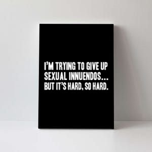 Funny Gift Sexual Innuendo Adult Humor Offensive Gag Gift Canvas