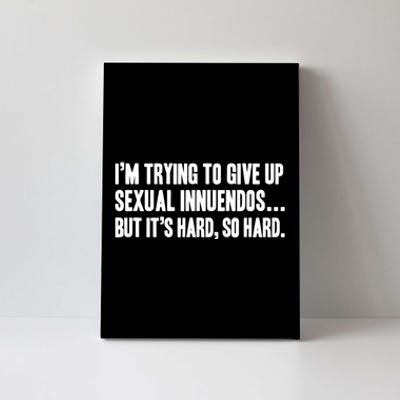 Funny Gift Sexual Innuendo Adult Humor Offensive Gag Gift Canvas