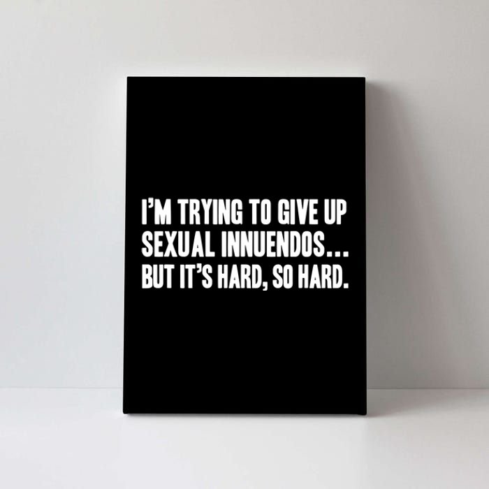 Funny Gift Sexual Innuendo Adult Humor Offensive Gag Gift Canvas