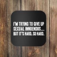 Funny Gift Sexual Innuendo Adult Humor Offensive Gag Gift Coaster