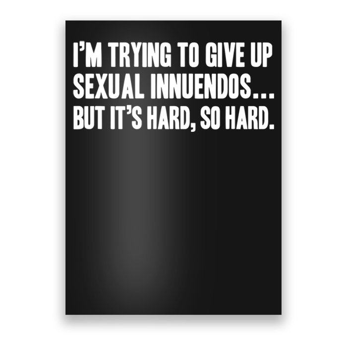 Funny Gift Sexual Innuendo Adult Humor Offensive Gag Gift Poster