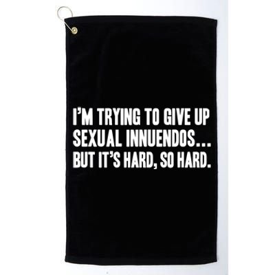 Funny Gift Sexual Innuendo Adult Humor Offensive Gag Gift Platinum Collection Golf Towel