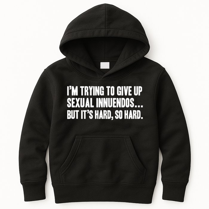 Funny Gift Sexual Innuendo Adult Humor Offensive Gag Gift Kids Hoodie