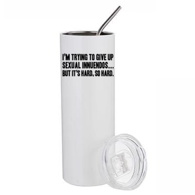 Funny Gift Sexual Innuendo Adult Humor Offensive Gag Gift Stainless Steel Tumbler