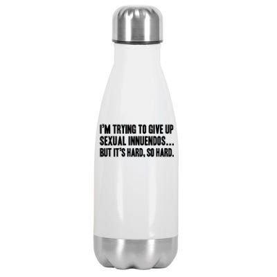 Funny Gift Sexual Innuendo Adult Humor Offensive Gag Gift Stainless Steel Insulated Water Bottle