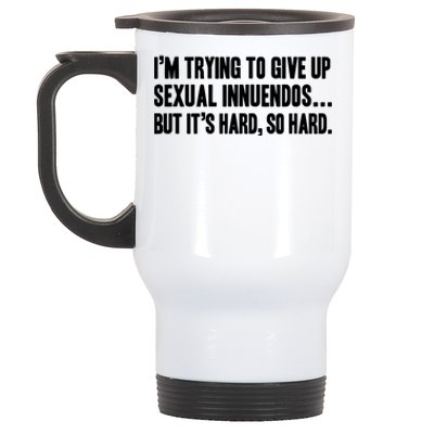 Funny Gift Sexual Innuendo Adult Humor Offensive Gag Gift Stainless Steel Travel Mug